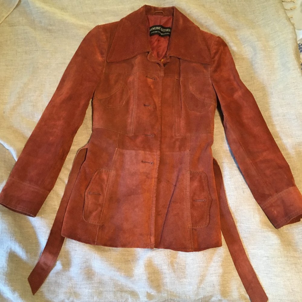 Vintage burgundy suede Jacket